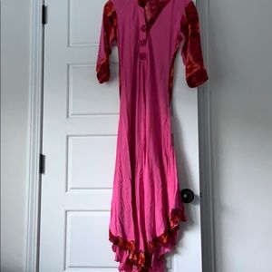 Indian linen anarkali kurti-size-40